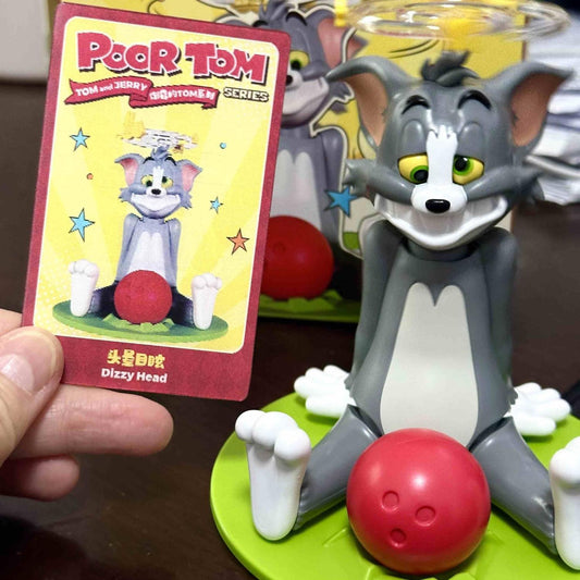 Tom & Jerry "Poor Tom" Mystery Box | Festive Collectible Blind Box Toy Figurine