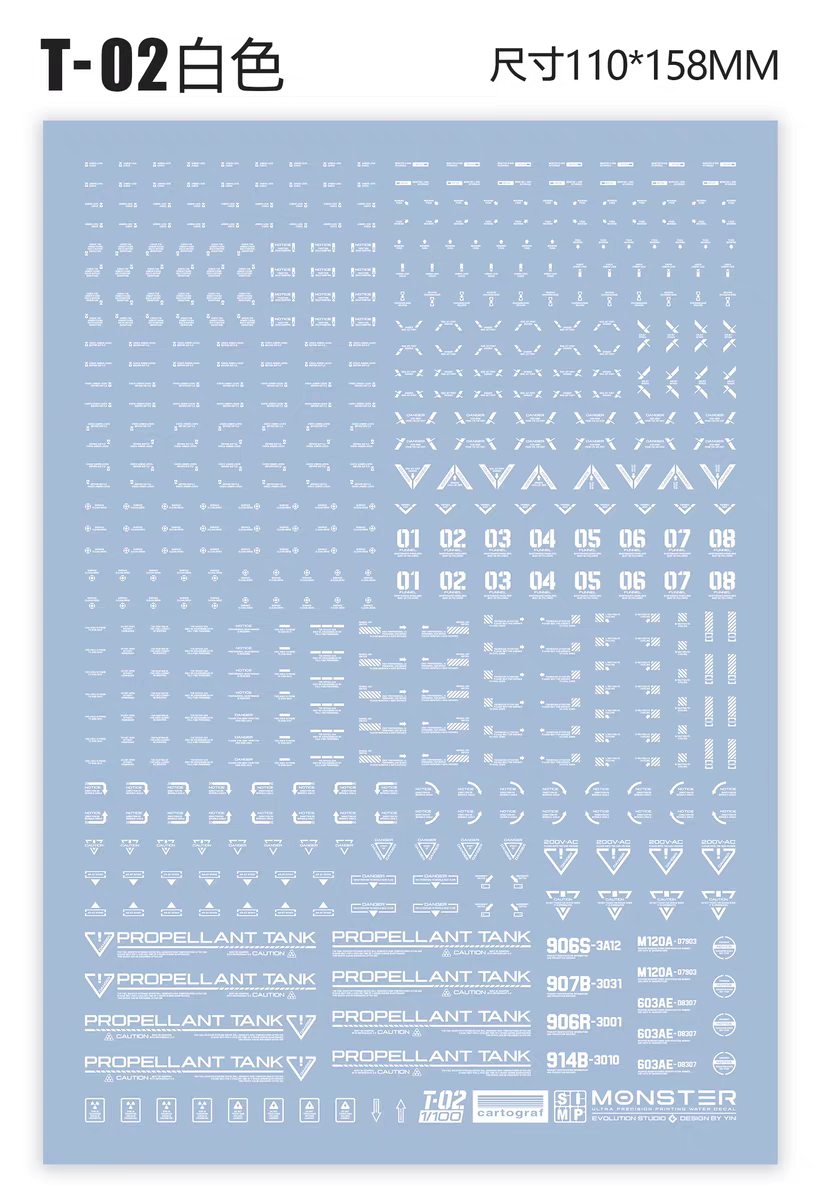 Universal Waterslide Decal for Easy Customization and Detailing