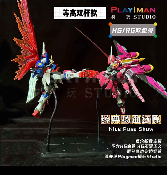 Nake Bone Bracket - The Ultimate Versatile Mounting Solution for Models, Action Figures, and Collectibles