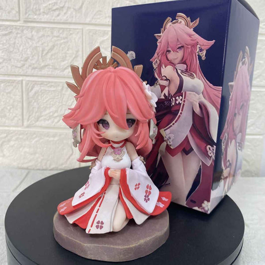Q Ver. Yae Miko Figure - Genshin Impact PVC Collectible