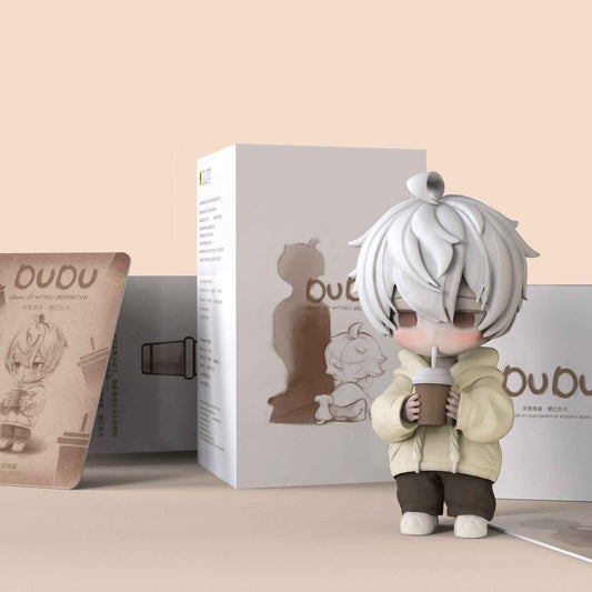 D-du Milk Tea Dudu Figure with Movable Hair & Magnetic Cup