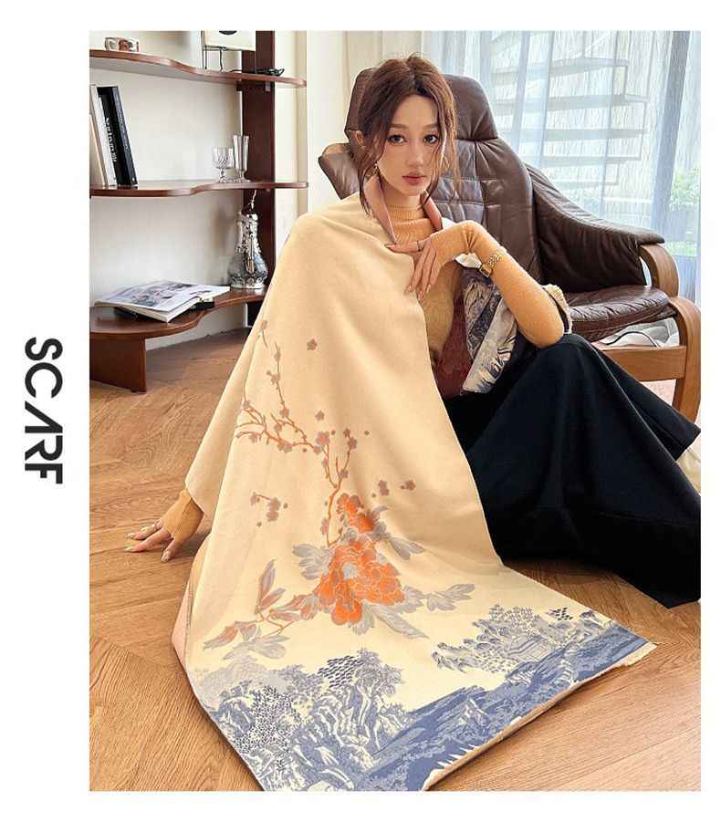 2025 Winter Scarf Gift Set with Soft Cashmere in Luxury Box