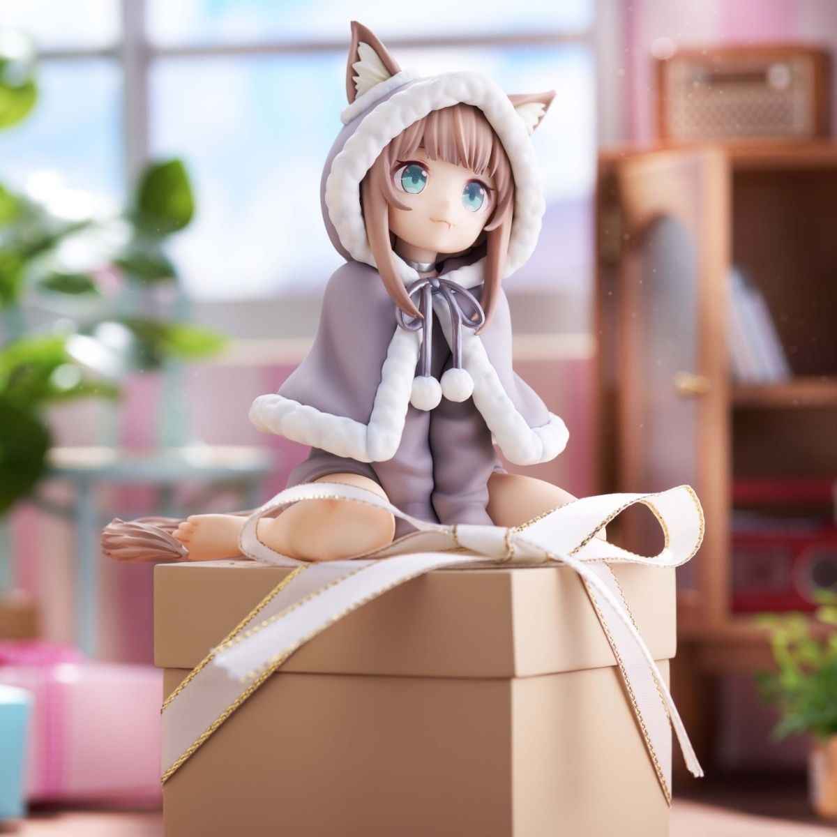 Christmas Kitten Figure | 15cm Cute Decor for Car, Desktop, and PC