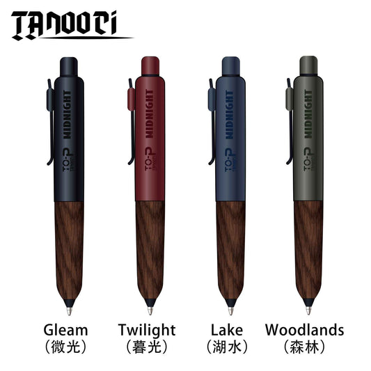 TANOOCI TOP Midnight Series Pen | Wood Grip & 0.5mm