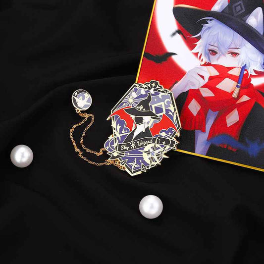 Sky Wizard Enamel Pin | Anime Game Magic Lapel Pin