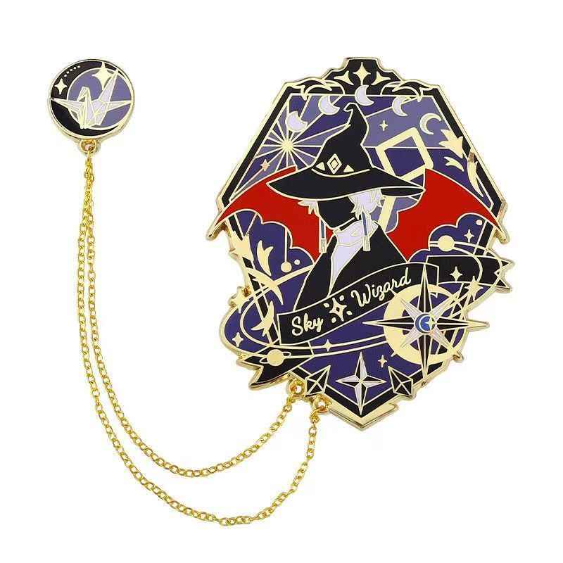 Sky Wizard Enamel Pin | Anime Game Magic Lapel Pin