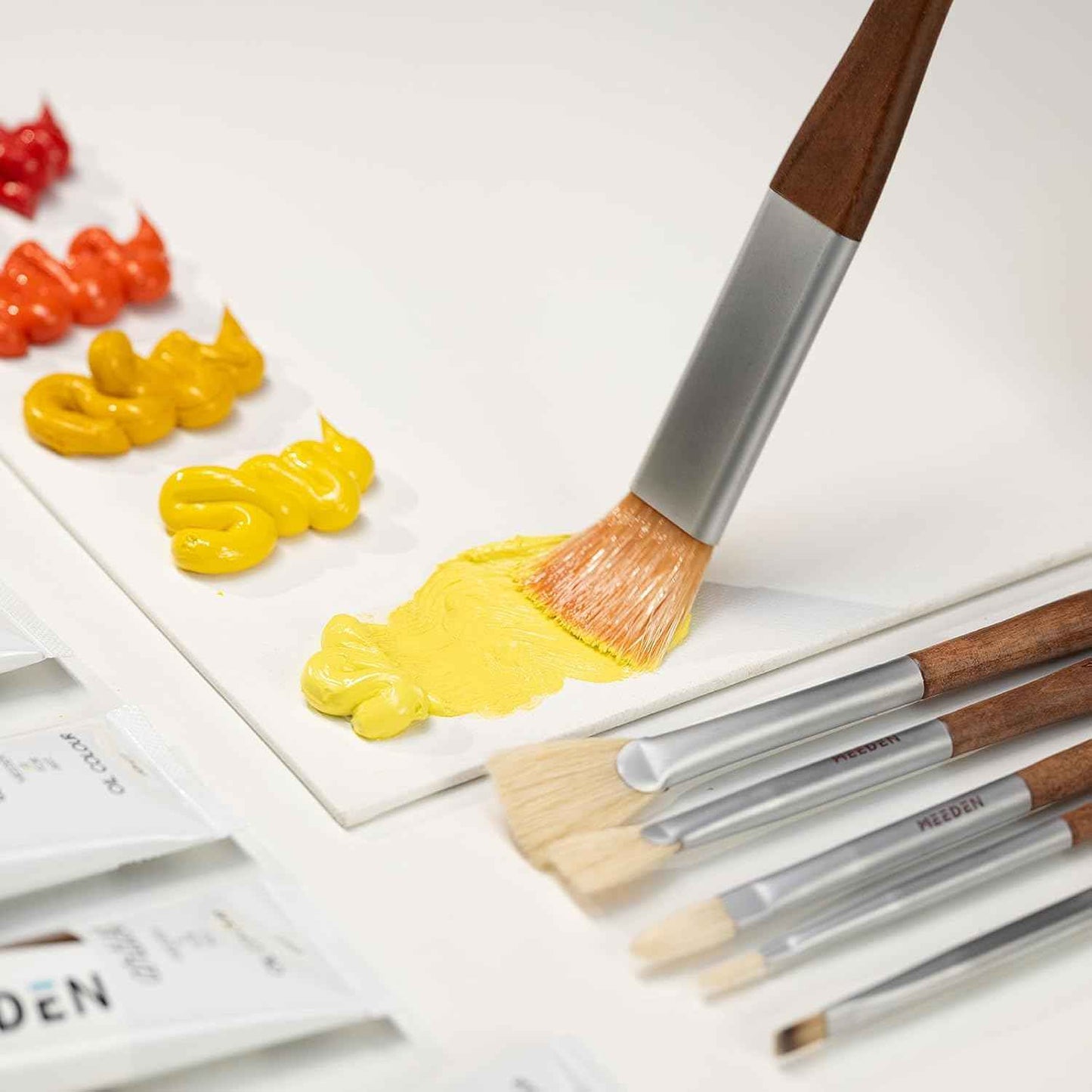 MEEDEN Artist Oil Paint Brush Set 10 Pack