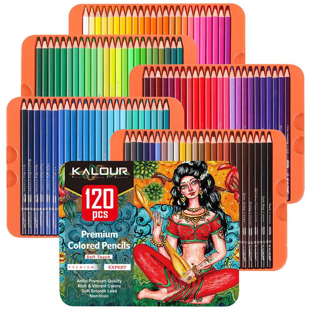KALOUR 120 Professional Colored Drawing Pencils Set - TTpen