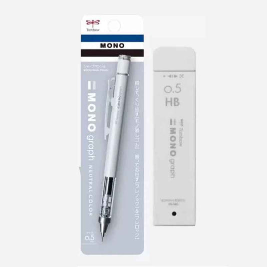 Tombow Mono Graph Mechanical Pencil Neutral Colors with Lead refills