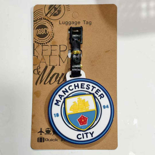 Football Club Crest Luggage Tags - Luxury Tags for City, United, Bayern, Real Fans