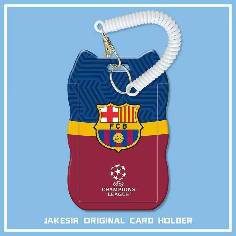 Football Team Card Holder with Retractable Lanyard - Festive Gift for Fans