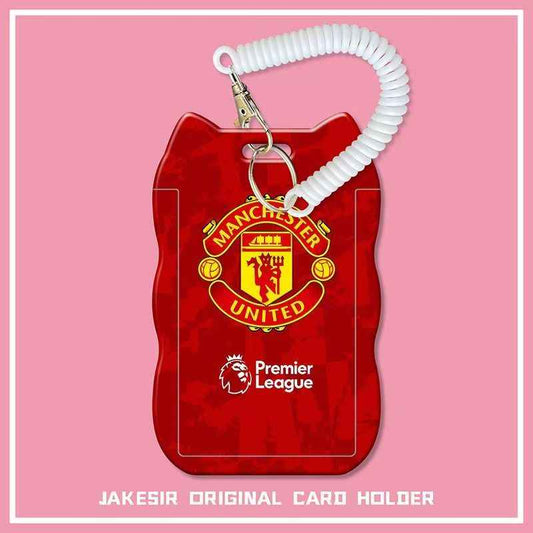 Football Team Card Holder with Retractable Lanyard - Festive Gift for Fans