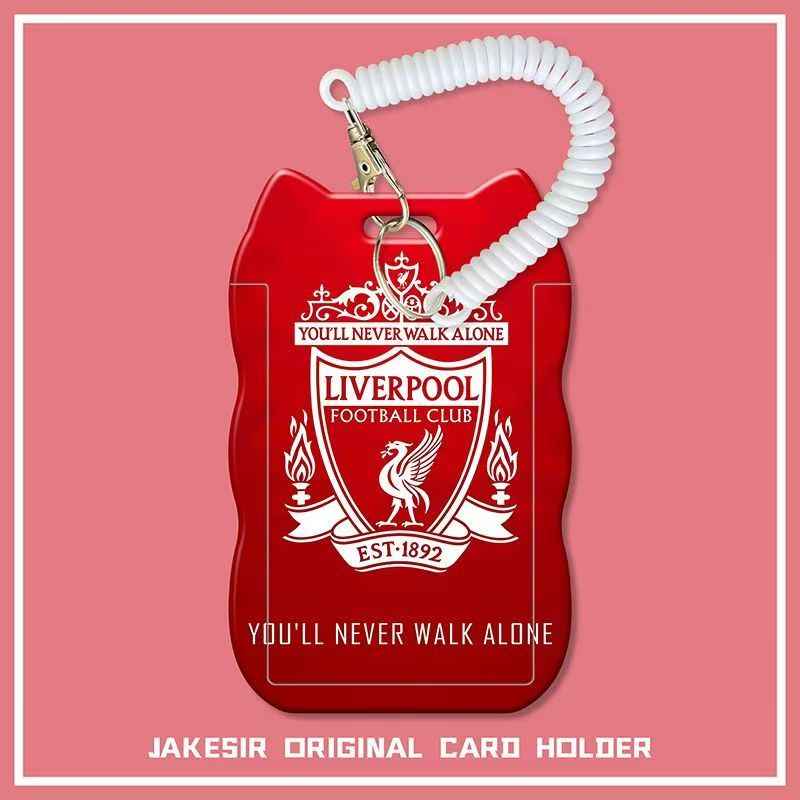 Football Team Card Holder with Retractable Lanyard - Festive Gift for Fans