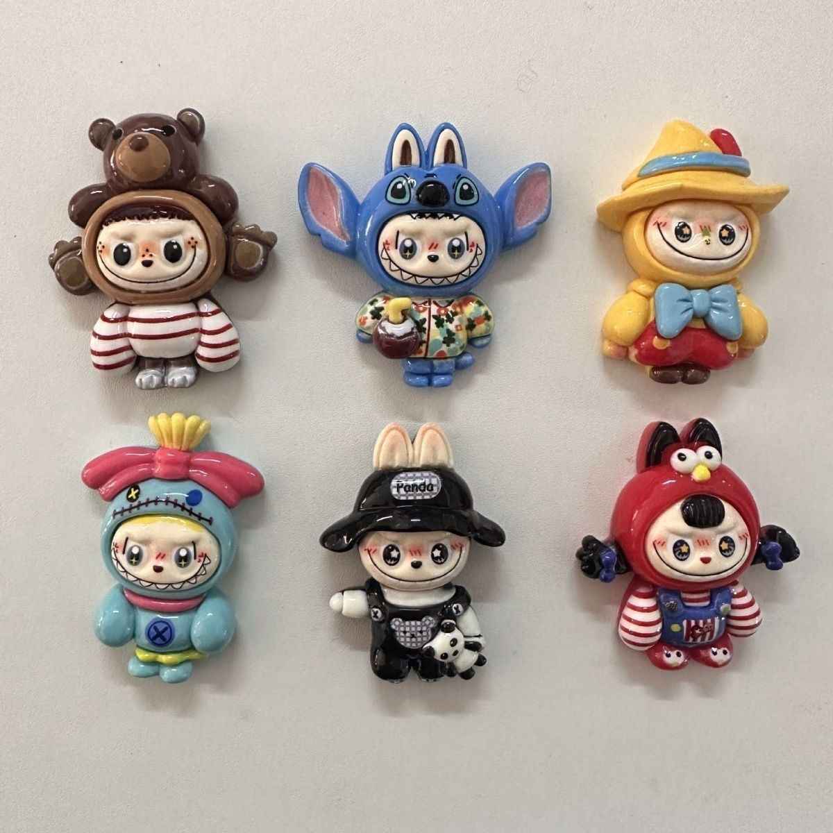 Mini Labubu Fridge Magnets | Festive Holiday Decor