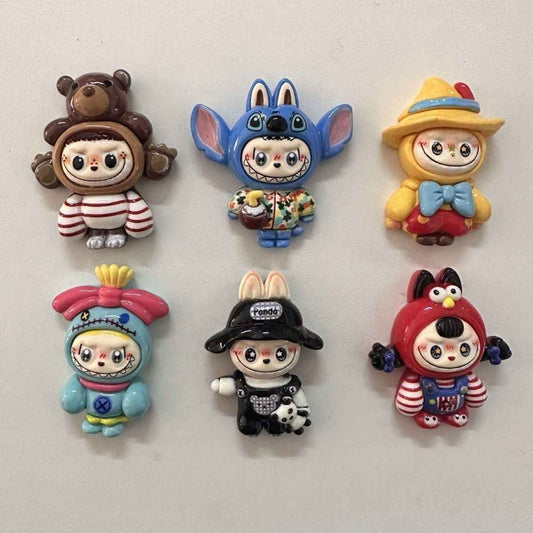 Mini Labubu Fridge Magnets | Festive Holiday Decor