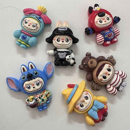 Mini Labubu Fridge Magnets | Festive Holiday Decor