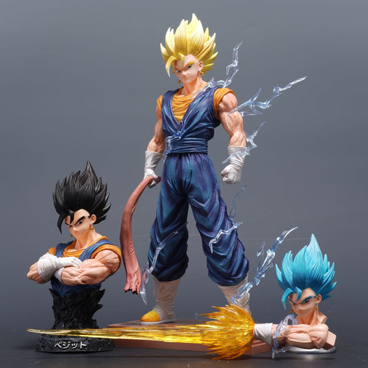 Dragon Ball Super Saiyan Vegito Figurine | Festive Desk Decor Gem!