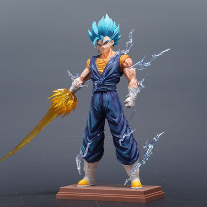Dragon Ball Super Saiyan Vegito Figurine | Festive Desk Decor Gem!