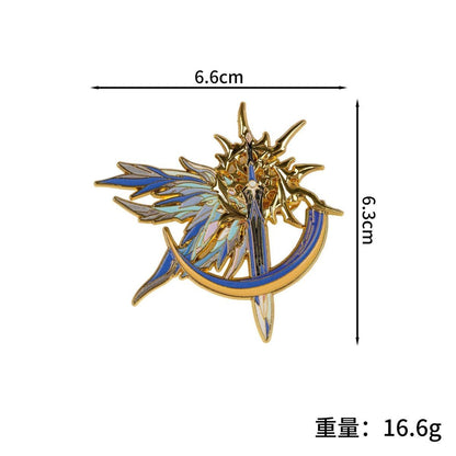 Bungie's White Evil Peripheral Badge: Morning Savior Metal Brooch