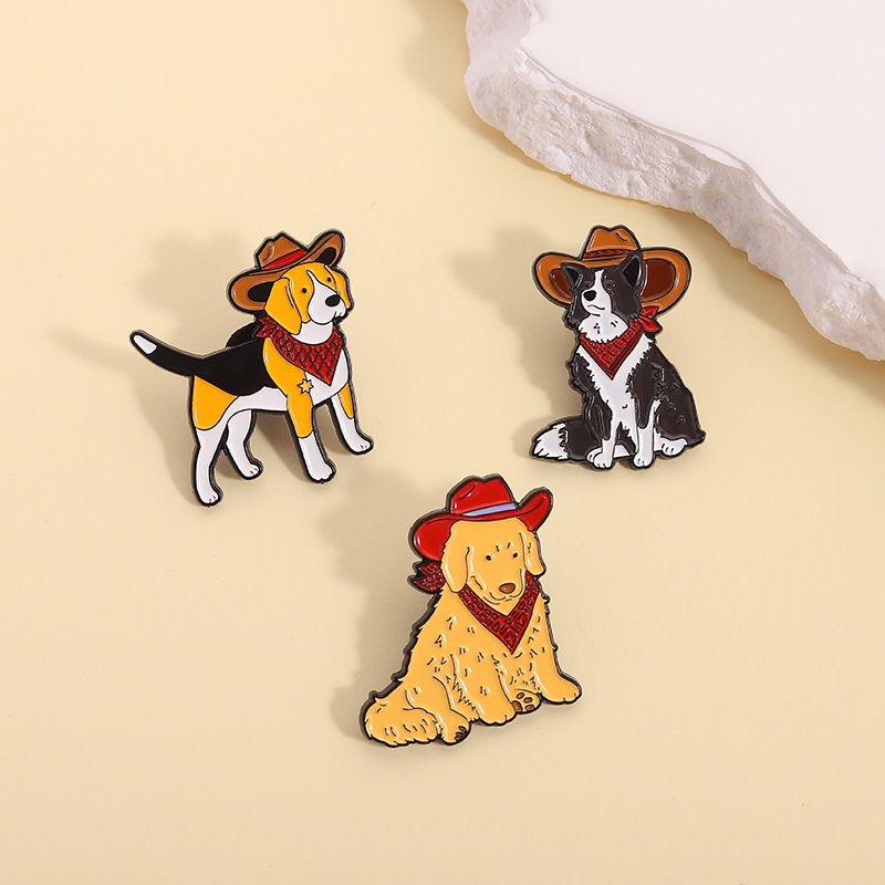 Cowboy Pup Enamel Pins | Festive Dog Lover Jewelry!