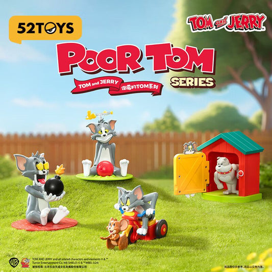Tom &amp; Jerry "Poor Tom" Mystery Box | Festive Collectible Blind Box Toy Figurine