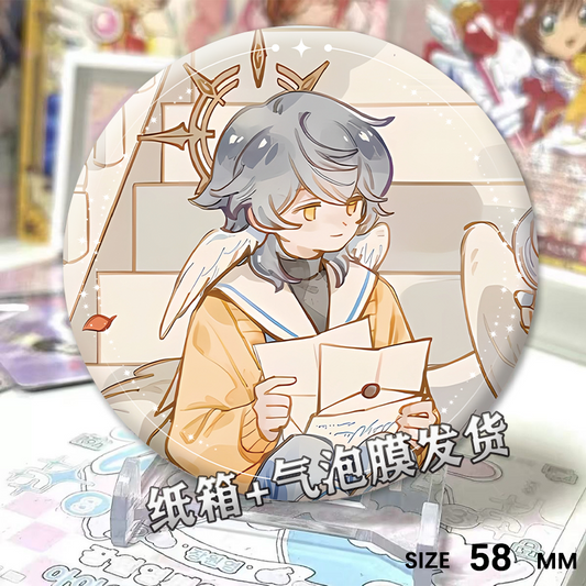 Honkai: Star Rail Robin Badge, Cute Anime Gift