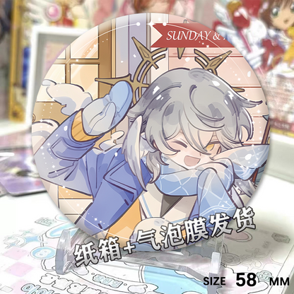 Honkai: Star Rail Robin Badge, Cute Anime Gift