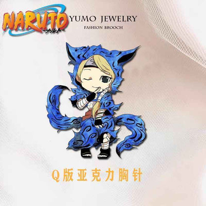 Naruto Tailed Beasts Pins: Cute Backpack Decor for Anime Fans