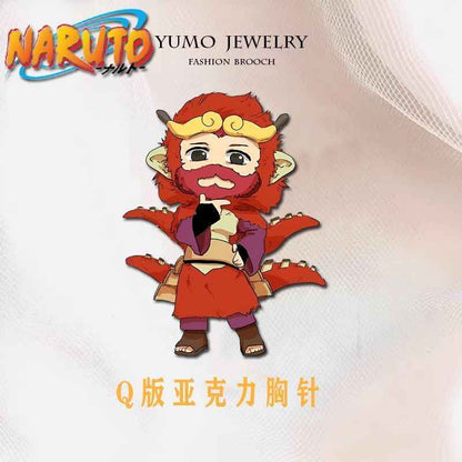 Naruto Tailed Beasts Pins: Cute Backpack Decor for Anime Fans