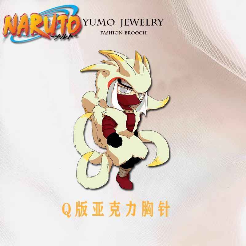 Naruto Tailed Beasts Pins: Cute Backpack Decor for Anime Fans