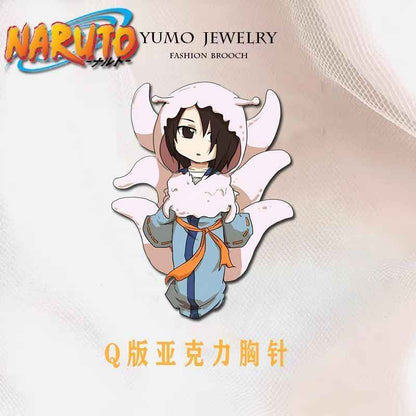 Naruto Tailed Beasts Pins: Cute Backpack Decor for Anime Fans