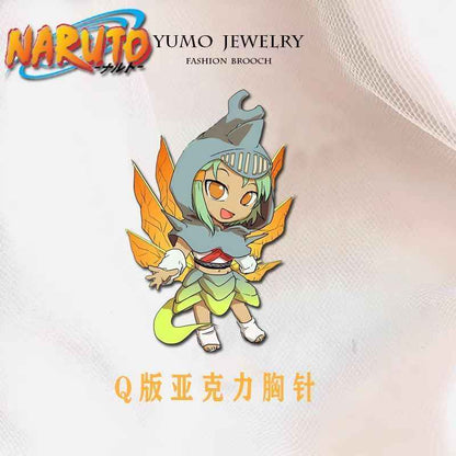 Naruto Tailed Beasts Pins: Cute Backpack Decor for Anime Fans