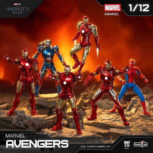 Marvel Iron Man Blind Box | Infinity Saga 1/12 Model Kit Collectible Toy