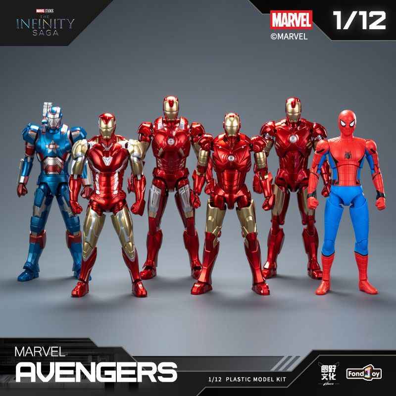 Marvel Iron Man Blind Box | Infinity Saga 1/12 Model Kit Collectible Toy
