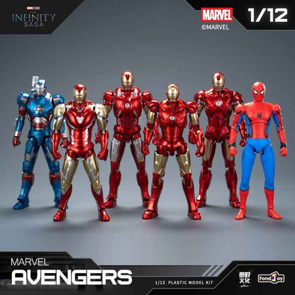 Marvel Iron Man Blind Box | Infinity Saga 1/12 Model Kit Collectible Toy