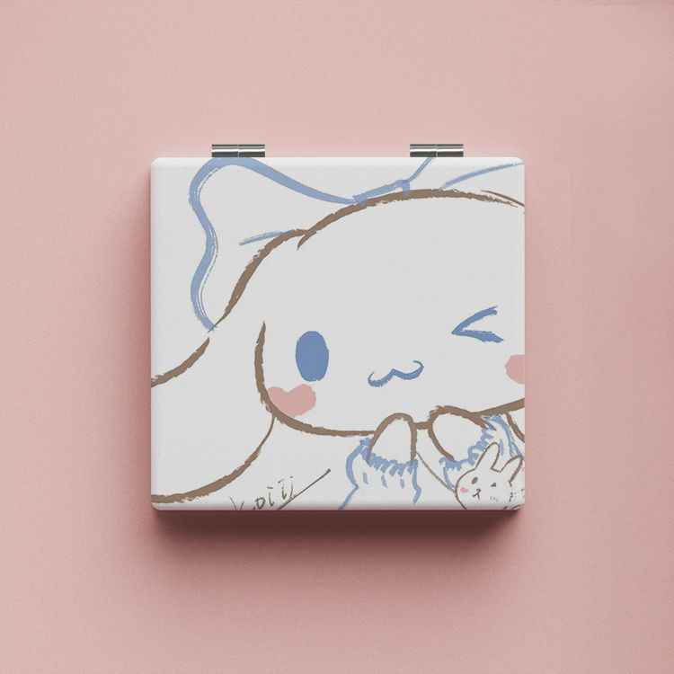 Sanrio Pochacco Kuromi Foldable Mirror High-value Makeup Mirror for Students