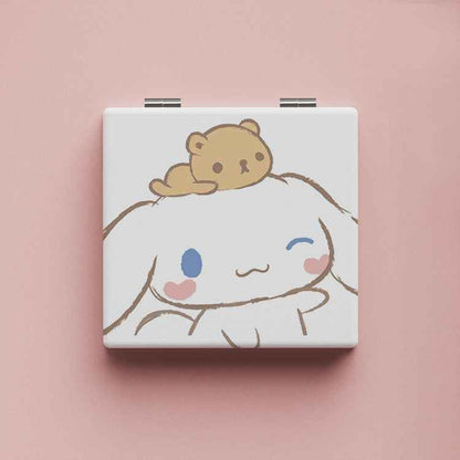 Sanrio Pochacco Kuromi Foldable Mirror High-value Makeup Mirror for Students