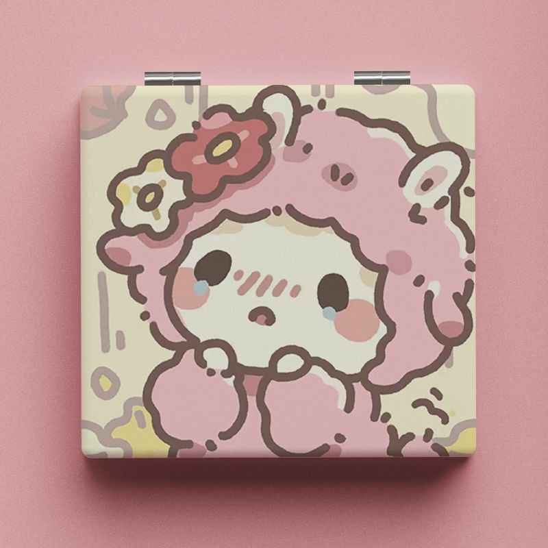 Sanrio Pochacco Kuromi Foldable Mirror High-value Makeup Mirror for Students