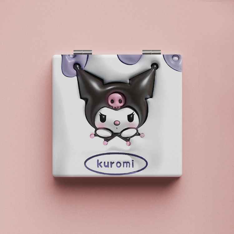 Sanrio Pochacco Kuromi Foldable Mirror High-value Makeup Mirror for Students