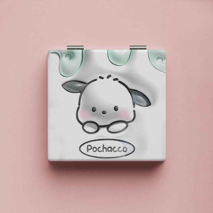 Sanrio Pochacco Kuromi Foldable Mirror High-value Makeup Mirror for Students