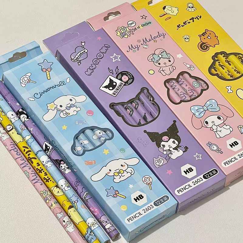 Japanese Sanrio Pencils - Kuromi, Cinnamoroll, Adorable &amp; Collectible
