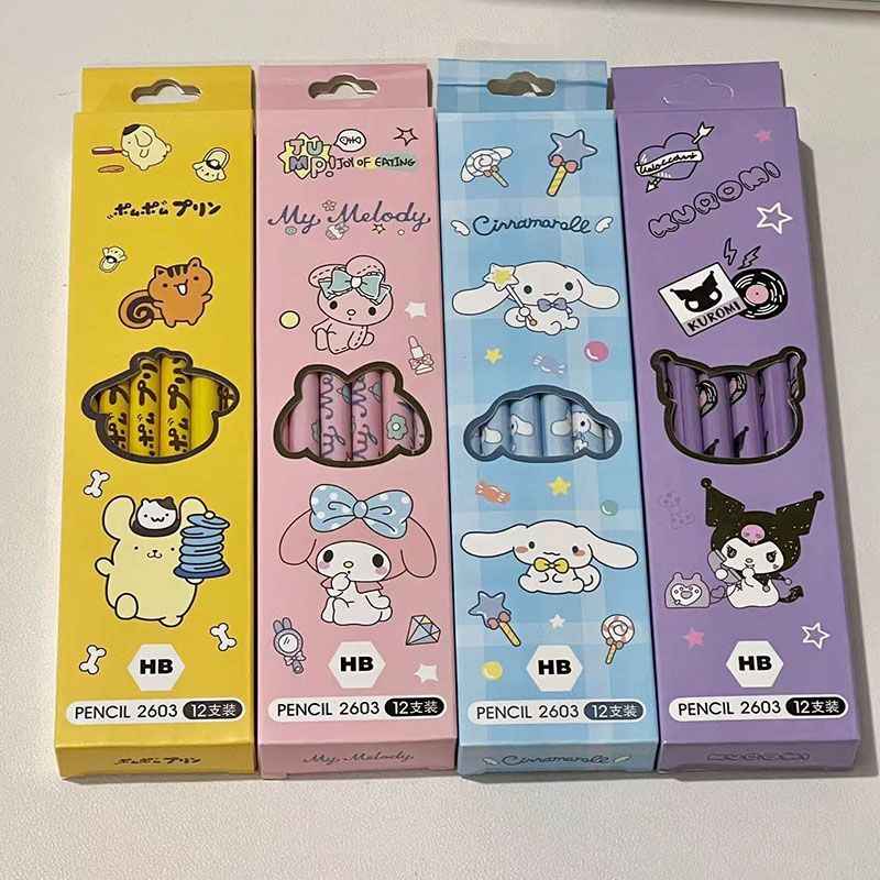 Japanese Sanrio Pencils - Kuromi, Cinnamoroll, Adorable &amp; Collectible