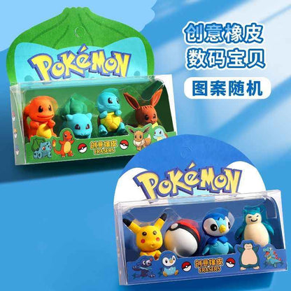 Sanrio Kawaii Mini Eraser Box set, Cute Collectible Erasers for Holiday Gifts