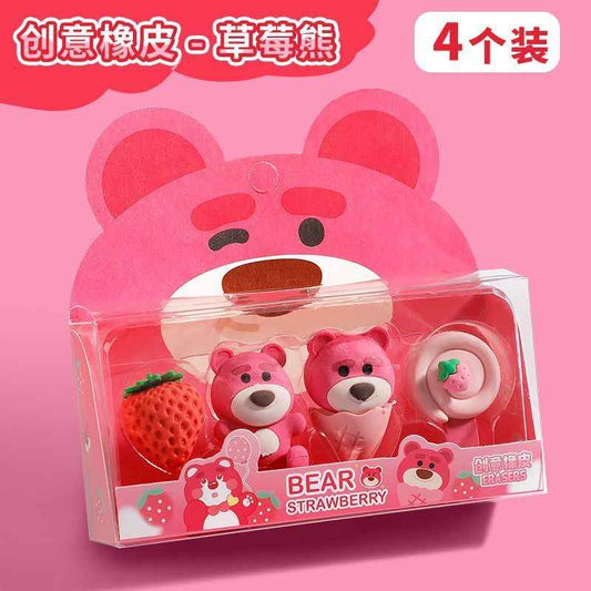 Sanrio Kawaii Mini Eraser Box set, Cute Collectible Erasers for Holiday Gifts