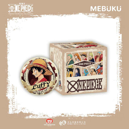 MEBUKU One Piece Retro Badges Zoro Luffy Official Collection