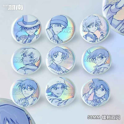 Kaito Kid Conan Pastel Badges: Cute Collectible Pins