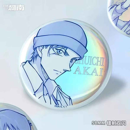 Kaito Kid Conan Pastel Badges: Cute Collectible Pins