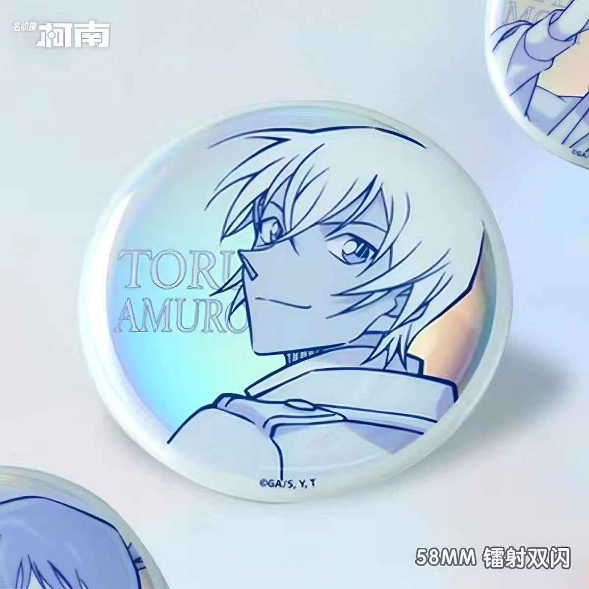 Kaito Kid Conan Pastel Badges: Cute Collectible Pins
