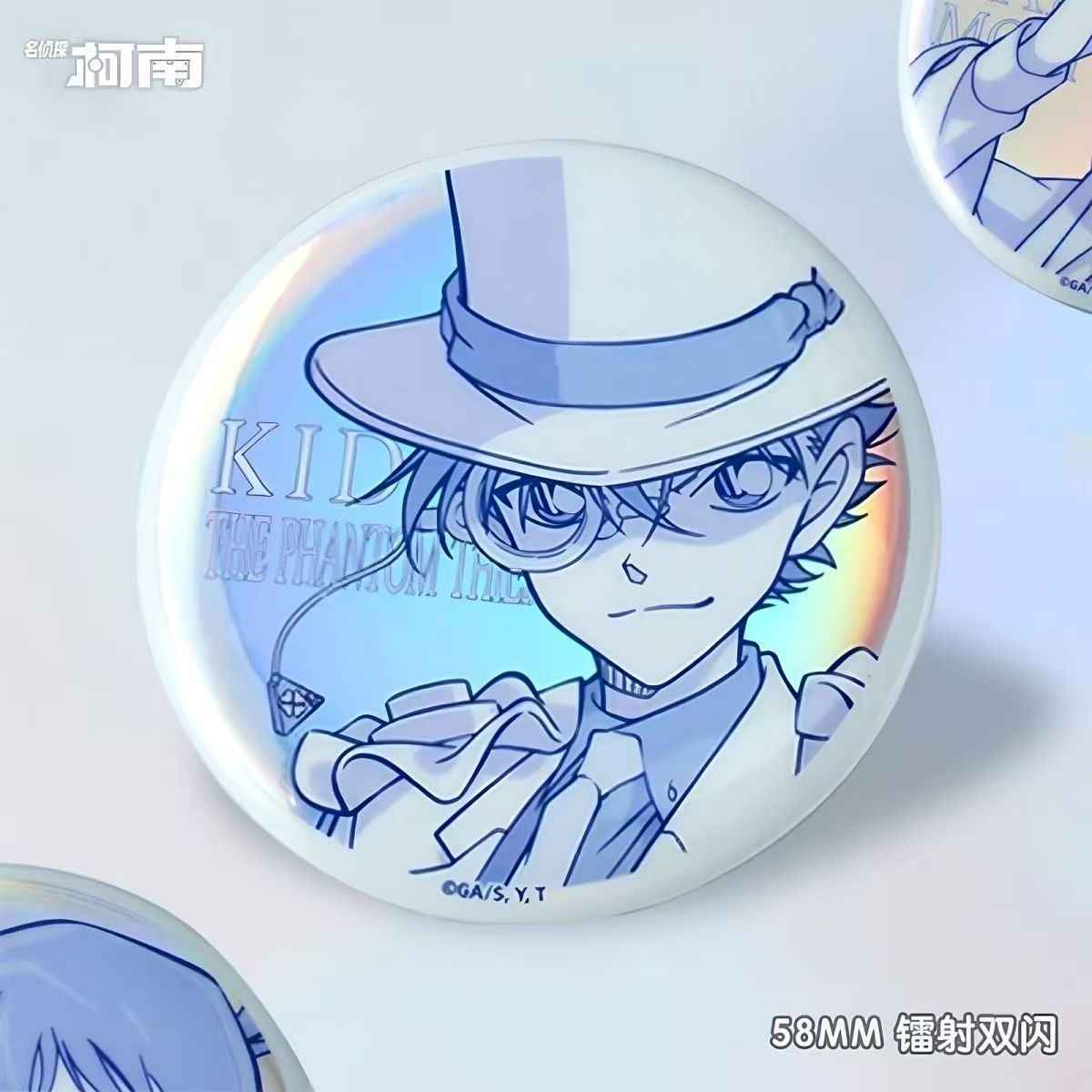 Kaito Kid Conan Pastel Badges: Cute Collectible Pins