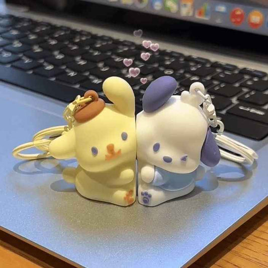 Cinnamoroll Magnetic Keychain: Cute Plush Couple Gift